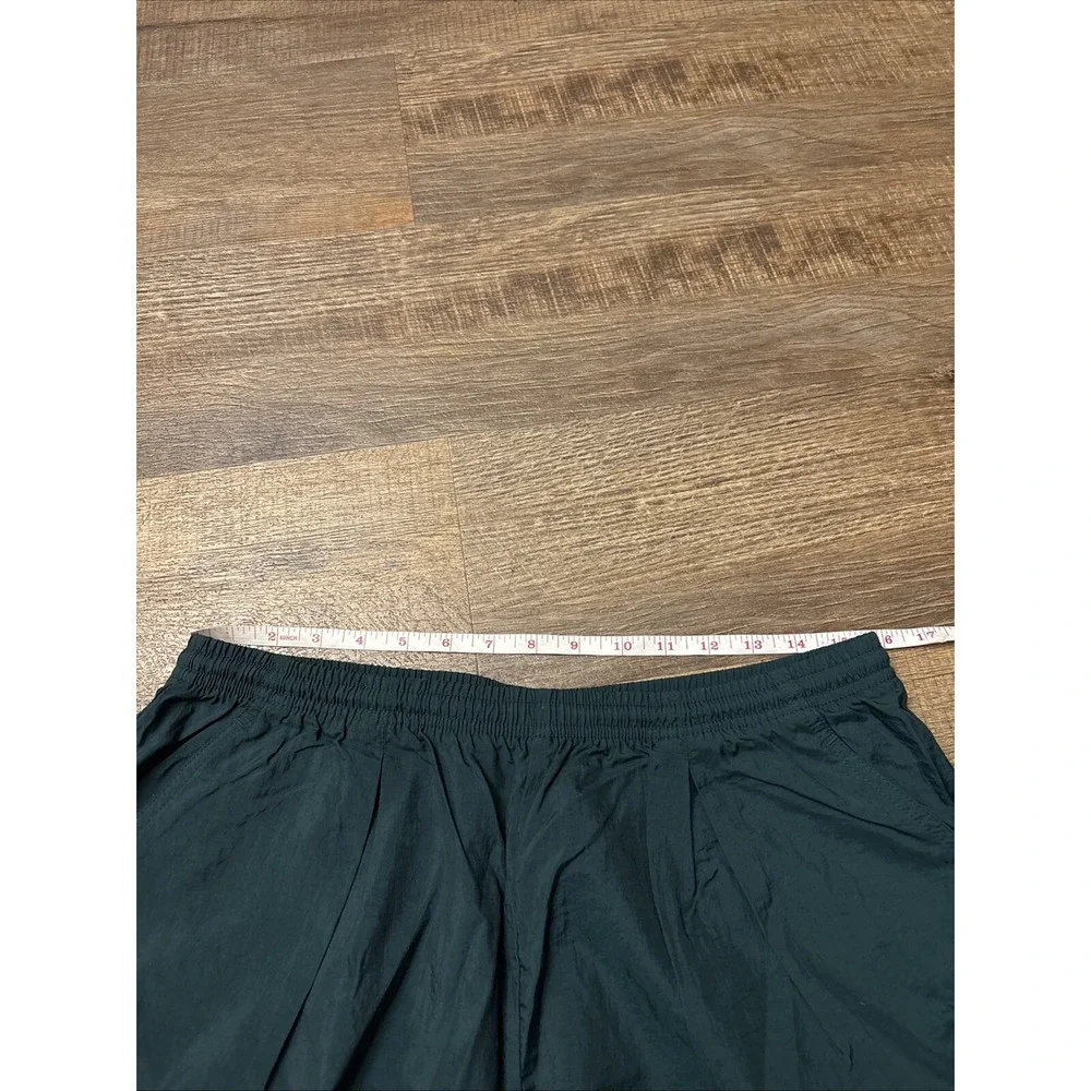 Vtg Nike Mens XL Pants Track Jogging Windbreaker Running Jersey Nylon Green EUC